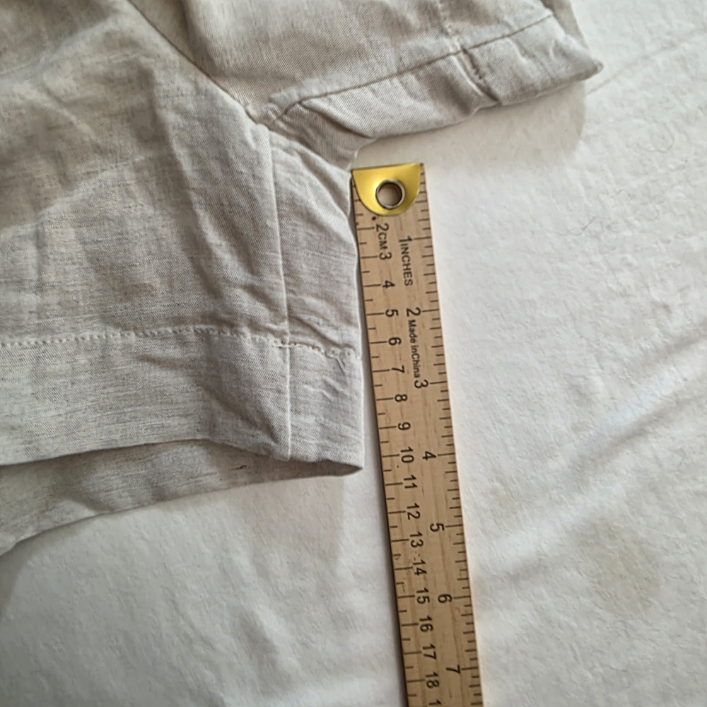 NWT H&M Linen Blend Shorts‎ M Beige Flowy Vacation Resortwear Beach Breathable - Picture 8 of 10